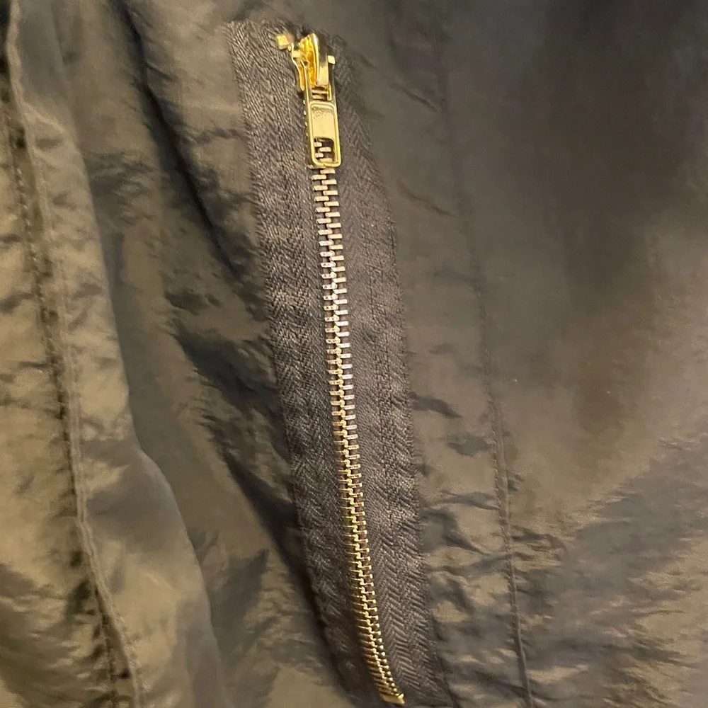 Jones New York Olive Utility Jacket with Gold Accents - Picture 5 of 9